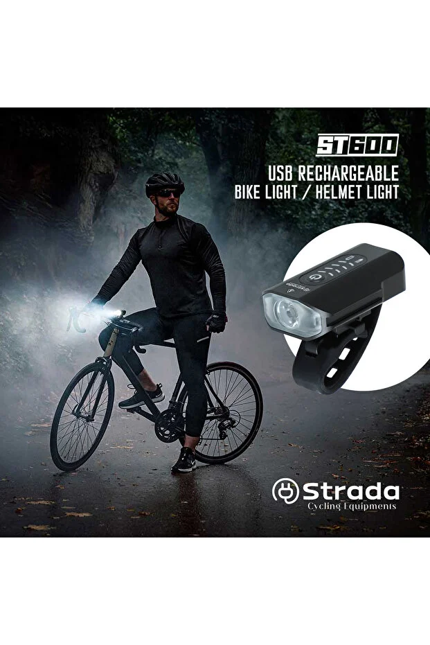 Strada ST-600 Çift Yönlü Lityum Şarj Edilebilir Far